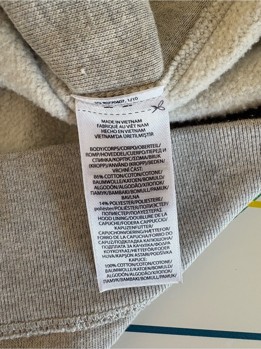 Polo Ralph Lauren Light Gray Full-Zip Hoodie Sweatshirt Large EUC Preppy College - Picture 5 of 9